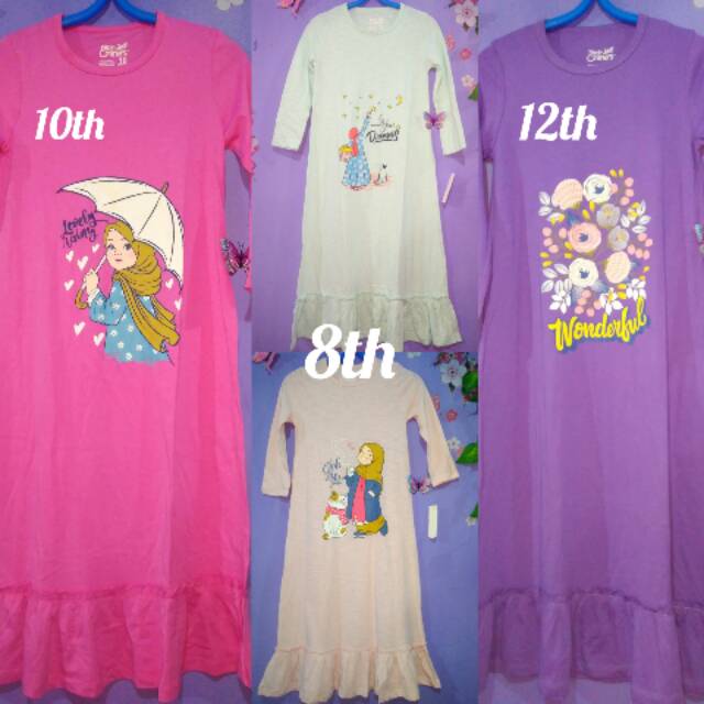 Gamis anak branded original PAPER CRANE'S/Dress kaos anak /gamis anak remaja