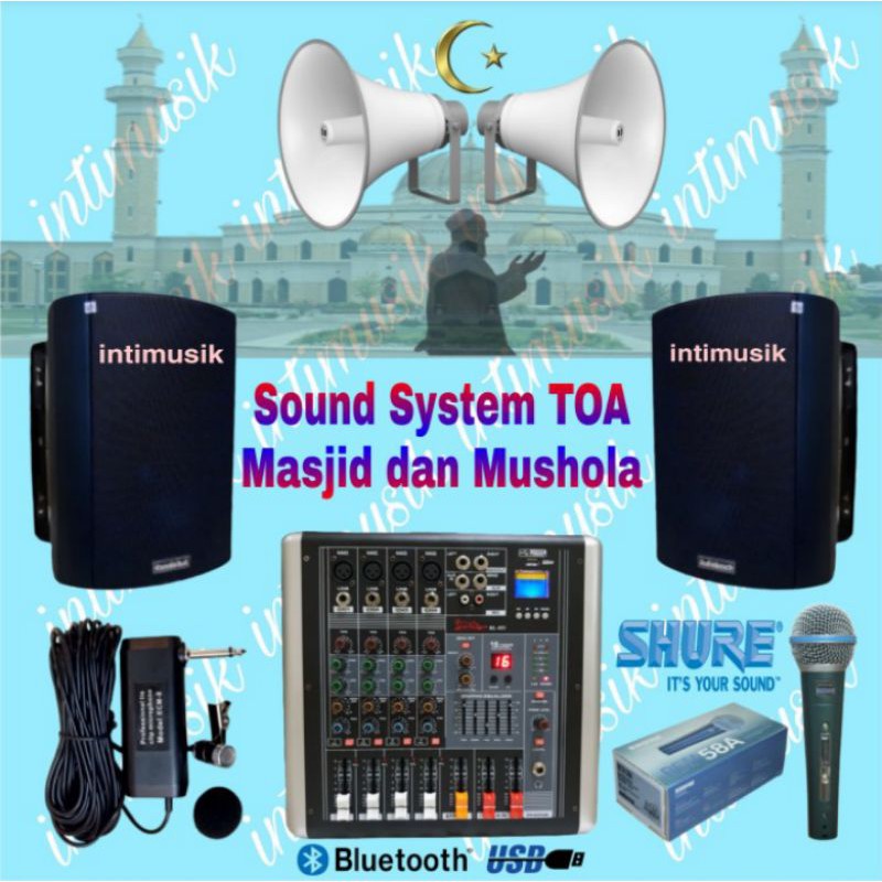 Jual Paket Toa Masjid Mushola Sound System Barokah 5 Indonesia