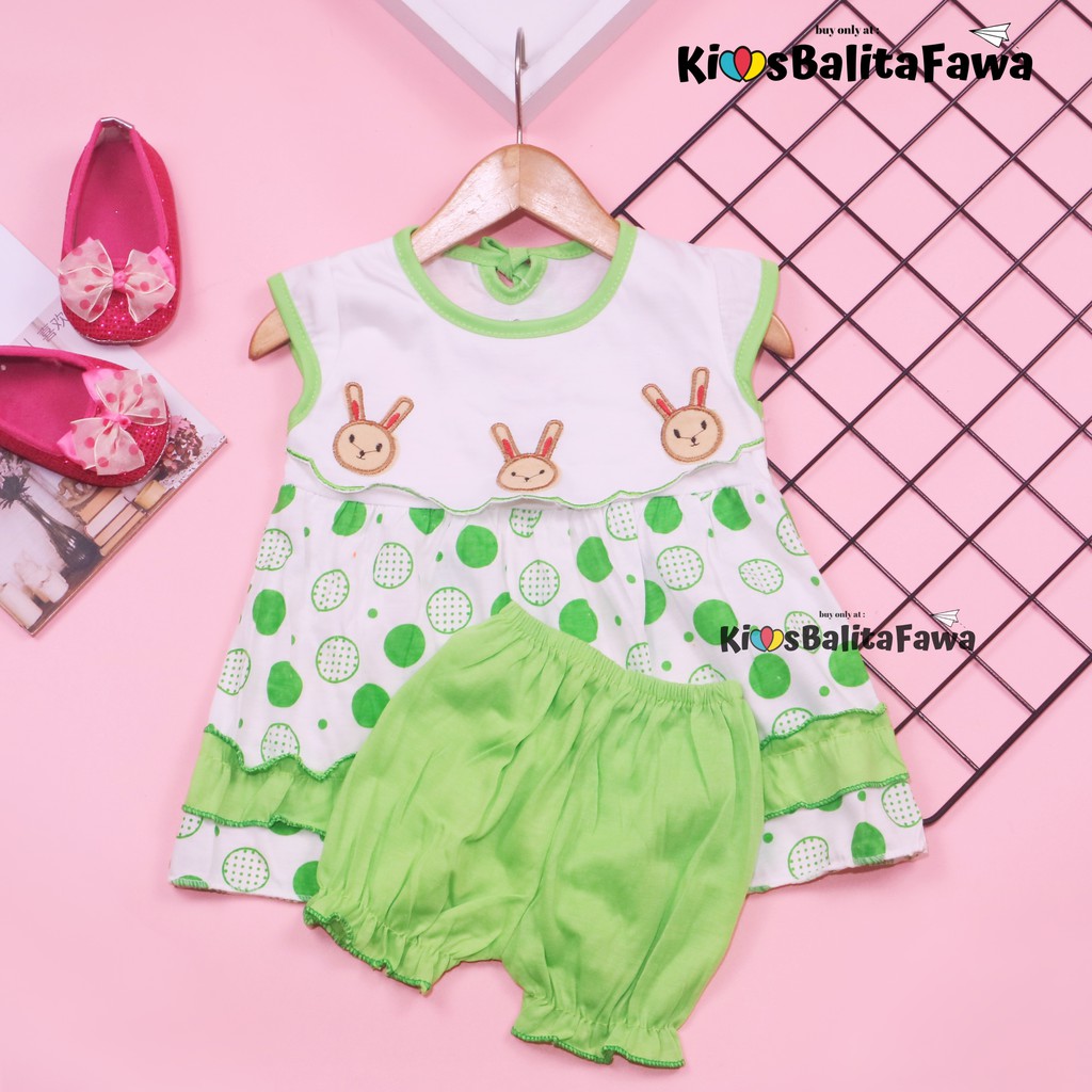 (BUY 1 GET 1) Setelan Bayi 0-12 Bulan / Anak Perempuan Baju Lengan Celana Pop Set Baby New Born