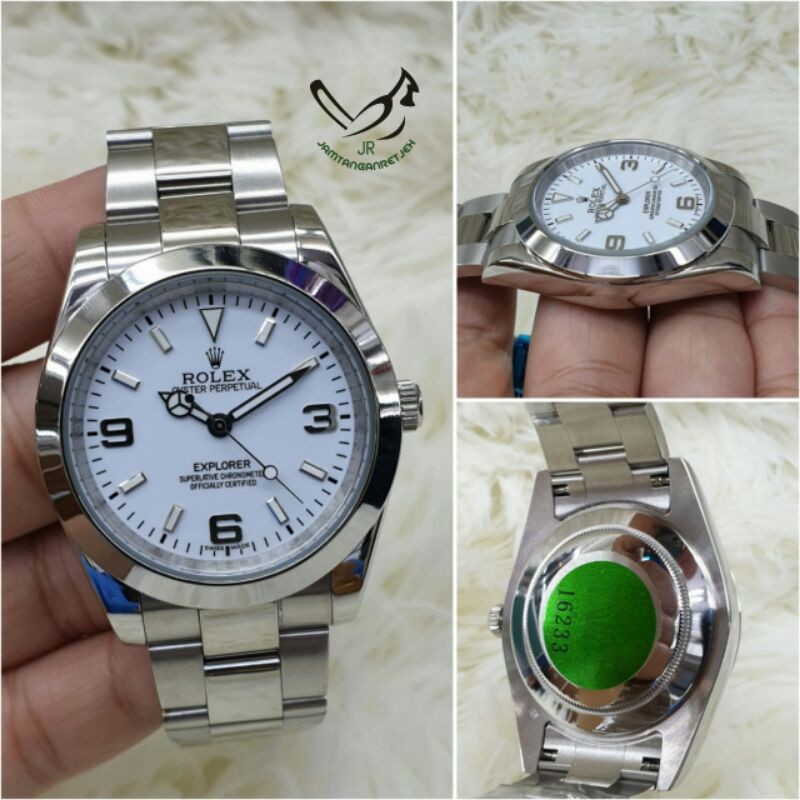JAM TANGAN ROLEX EXPLORER AUTOMATIC STAINLESS KUALITAS ORIGINAL