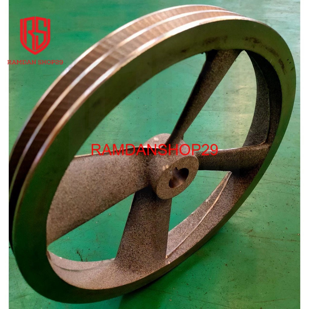 Pulley Bare Fly Wheel Casting Kompresor Shark atau Super Shape 3 Hp