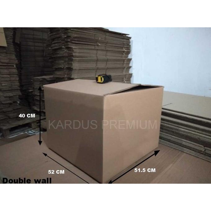 

kardus box packing polos double wall 52x51.5x40cm, murah,kotak karton