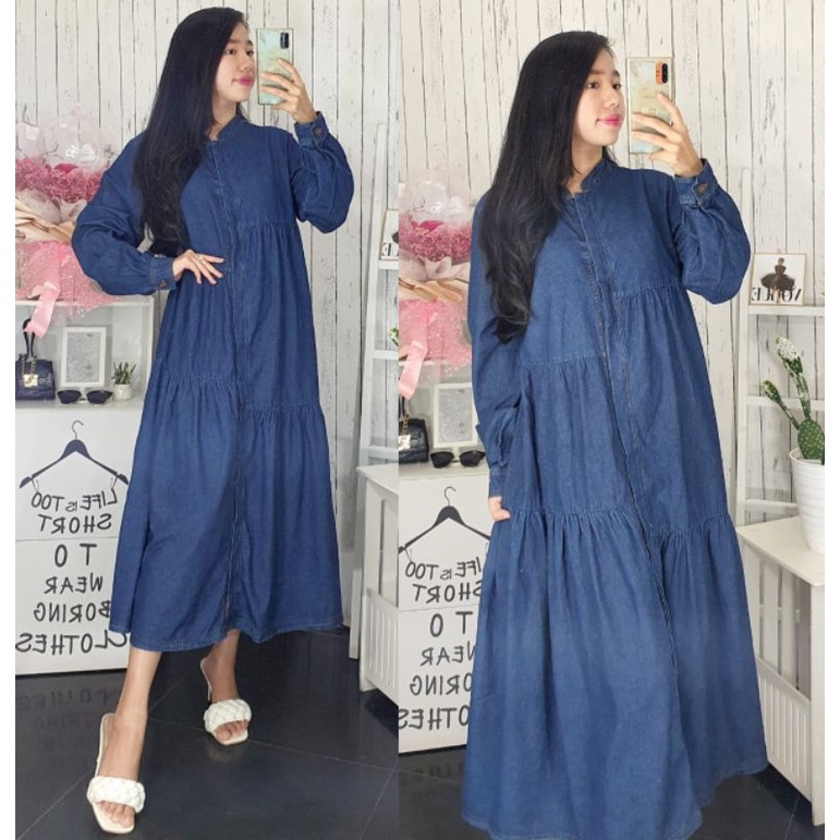 Longdress Gamis Maxidress Jeans Import Bangkok 191622