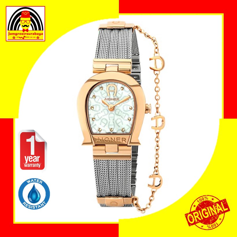 Jam Tangan Wanita Aigner Cremona Silver And Rose Gold Women's Watch A115203 Stainless Steel Original Garansi 2 Tahun
