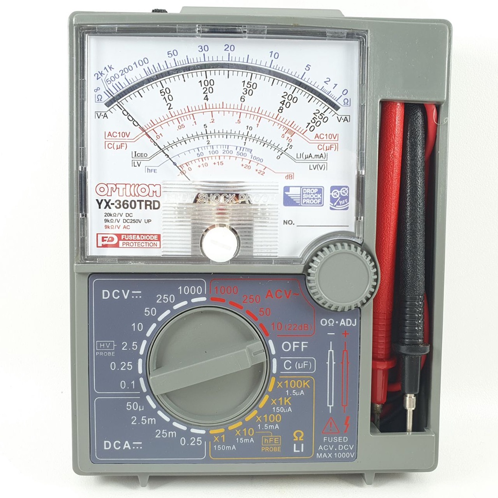 Multitester Opticcom YX360TRD Multimeter Analog YX-360TRD Tester Jarum