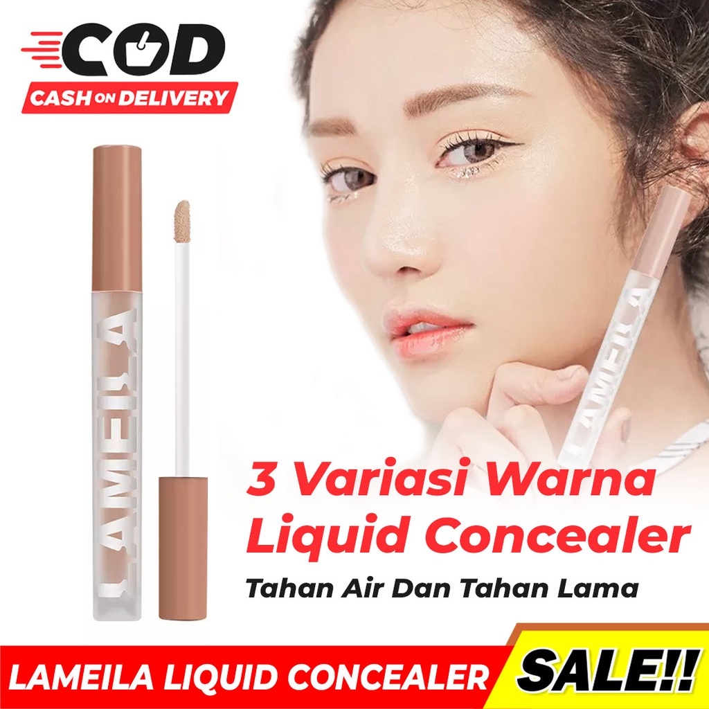 HOPE STORE - Lameila Liquid Concealer Matte Tahan Lama &amp; Waterproof / Make Up Penutup Noda Pada Wajah