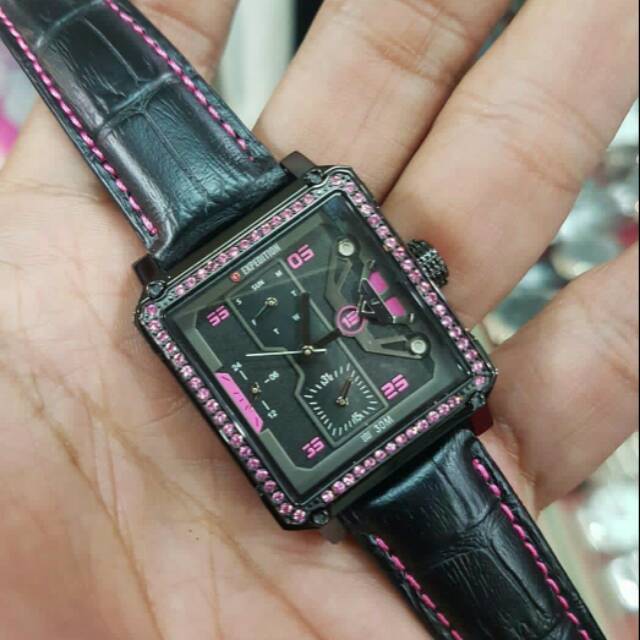 jam tangan expedition e6695 ladies 6695 ungu black
