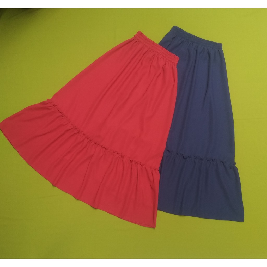 Kawai ruffle skirt | Rok Ruffle wolpeach