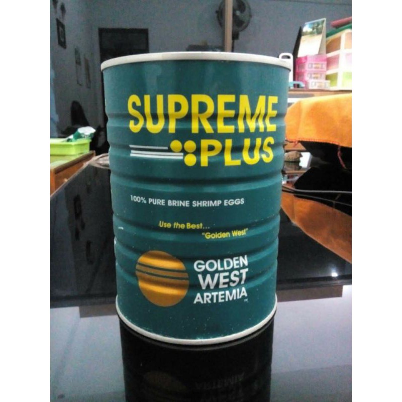 Pakan Ikan Artemia Supreme Plus / Golden West 1 Kaleng 425GR