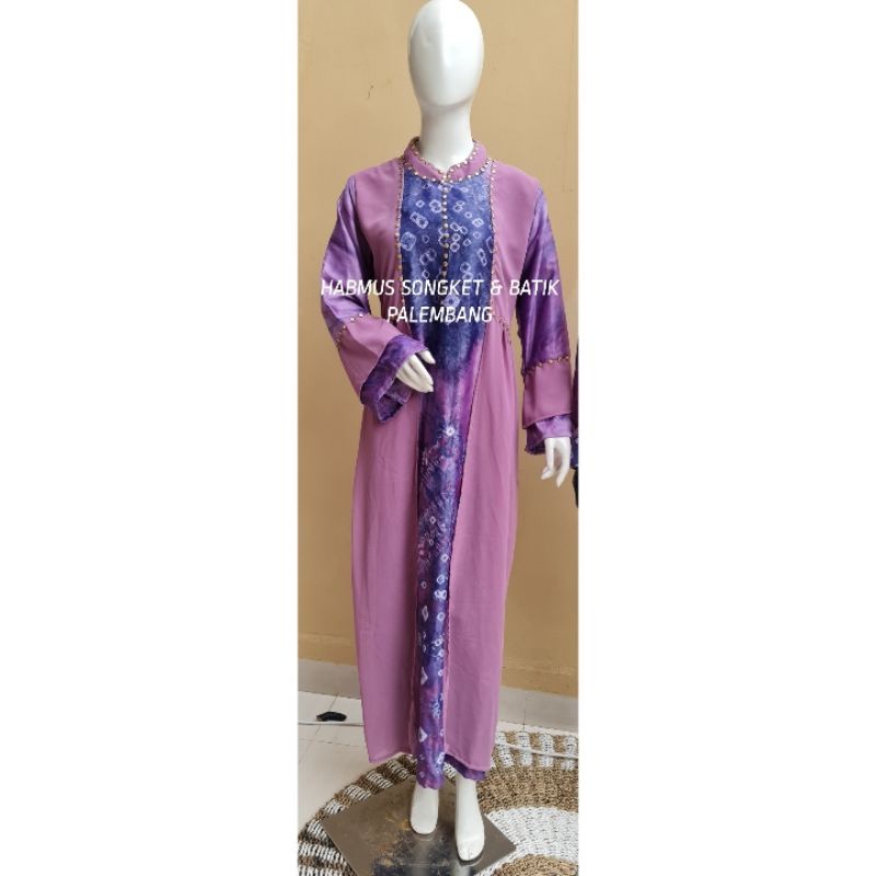 COUPLE GAMIS JUMPUTAN PALEMBANG ASLI SUTRA SILK MIX SIFON