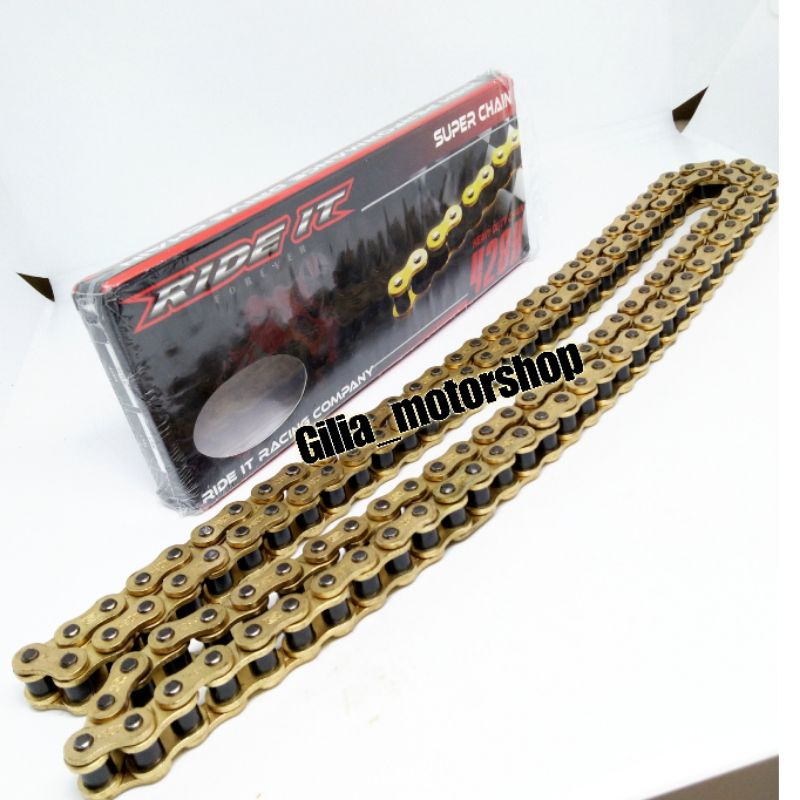 Rantai Motor Ride It Gold Super Chain Rantai Ride It Gold Motorcycle Chain Rantai Sepeda Motor Ride It