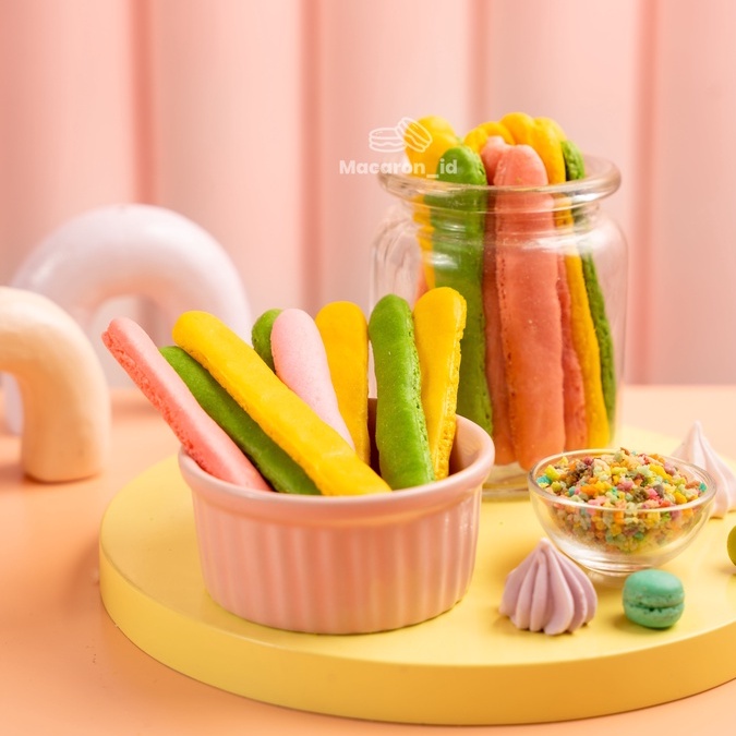 

Macaron Stik Toples Tanpa Selai Isi Banyak Harga Murah