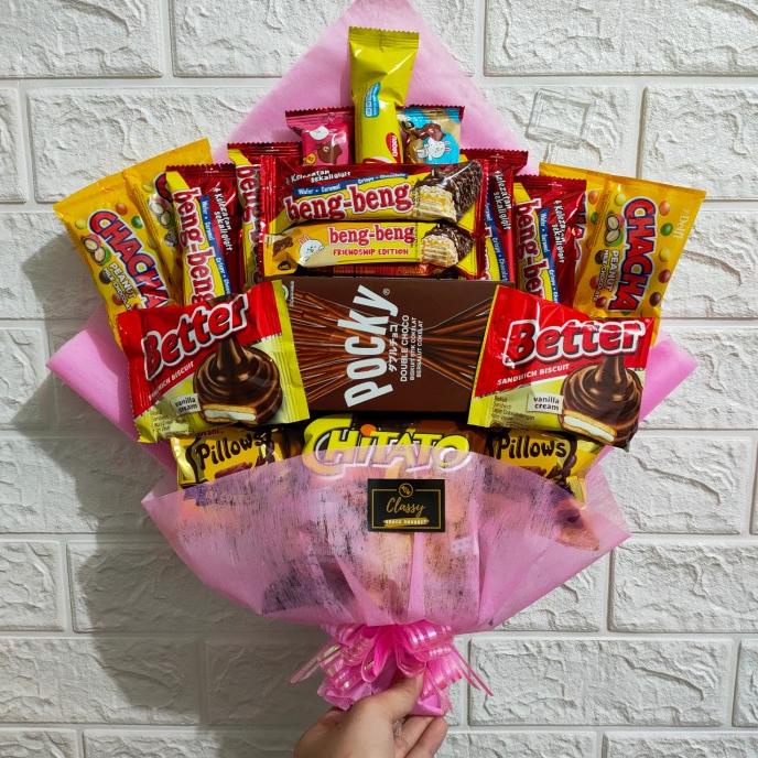 

Premium Product!!! Snack Bouquet Coklat / Hadiah Jajan Wisuda Ultah Anniv Kado / Bucket - Paling Dicari