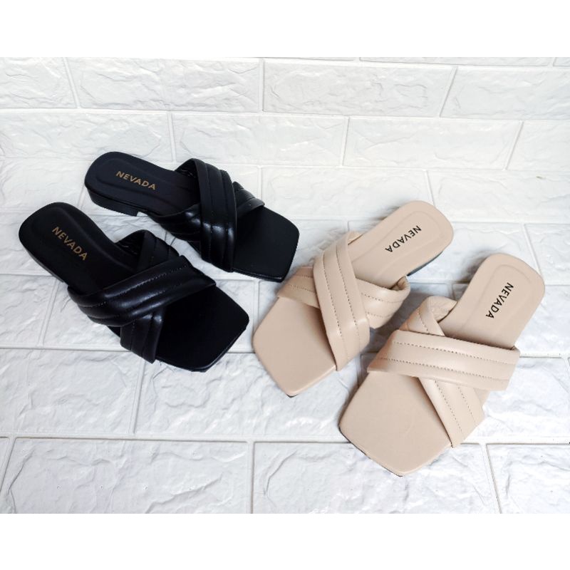 Sandal wanita flat tali silang murah