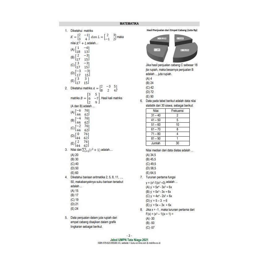 Buku Umpn Tata Niaga 2021 Soal Sbmpn 2021 Tata Niaga Shopee Indonesia