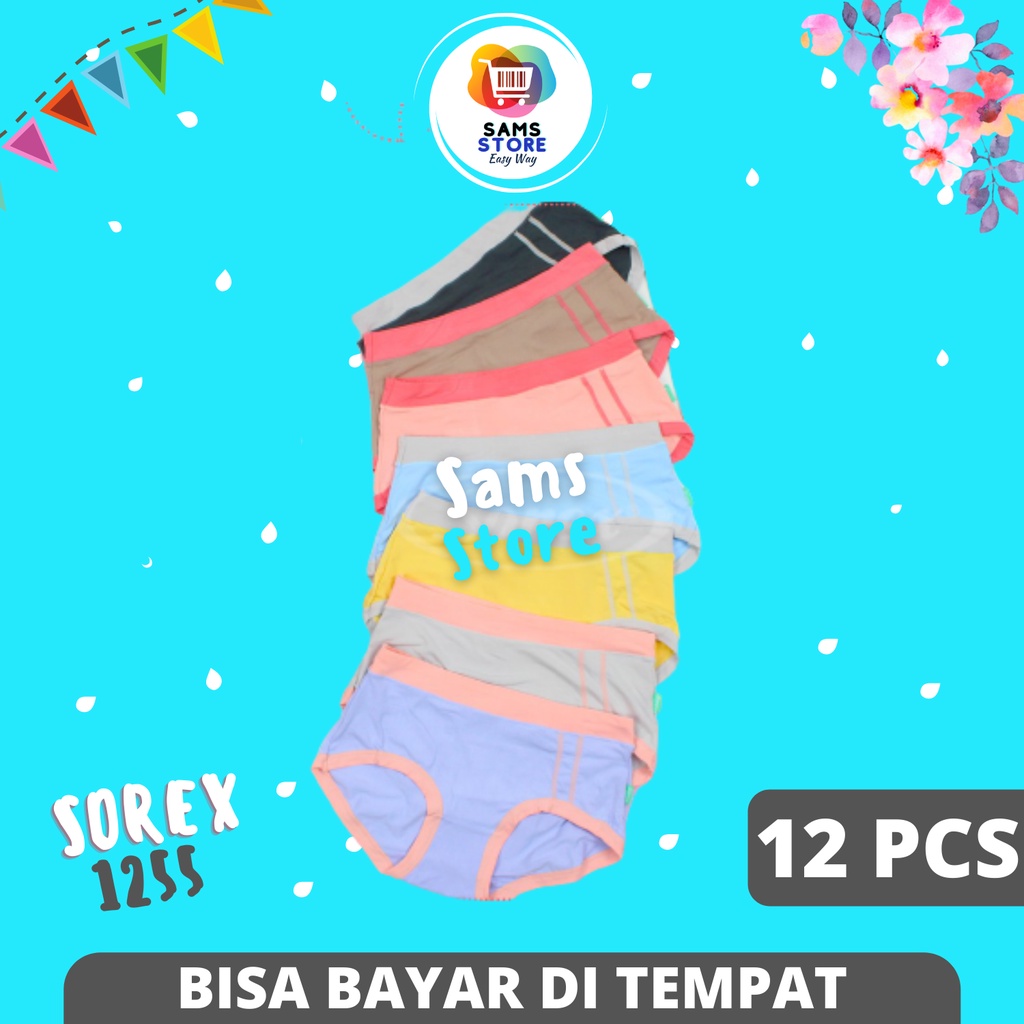 Grosir Celana Dalam Wanita CD Sorex 1255 Lusinan / Pakaian Dalam Sorek Wanita Dewasa / Underwear Dal