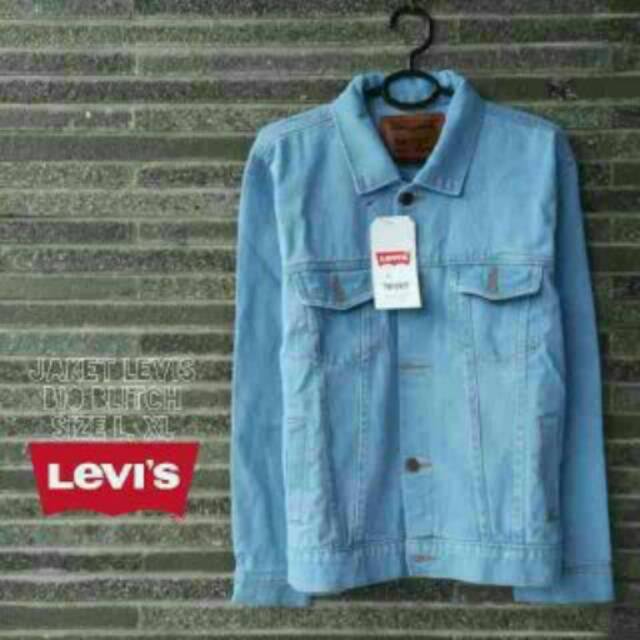 Jaket Jeans Pria Biobleach Denim Stylish Keren