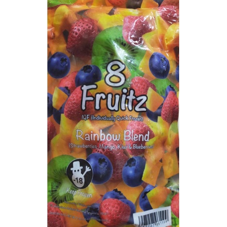 

Imported IQF Rainbow Blend ( Strawberry Blueberry Mangga Kiwi ) buah beku / ftozen