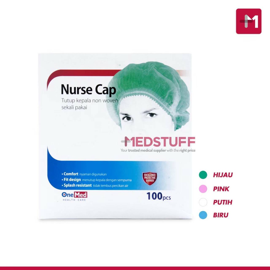 Nurse Cap Onemed Nursecap Hair cap Hair Net Penutup Kepala