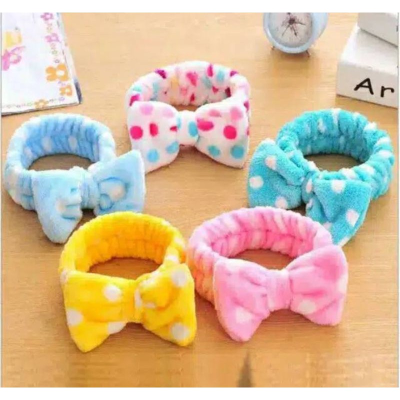 Vinztstore - Bandana Korea Bandana Bludru Bandana Masker Headband Bludru Pita Bando Fashion Murah