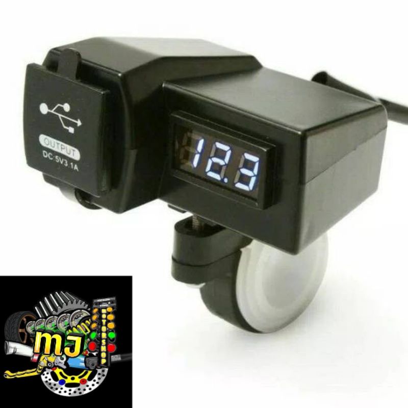 CHAGER HP USB/CHAGER PLUS VOLMETER/CHARGER ON/OF/VOLMETER AKI JAM DLL