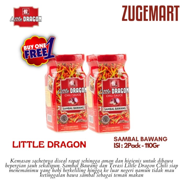 

BUY 1 GET 1 - Little Dragon Sambal Bawang / Chili Sauce