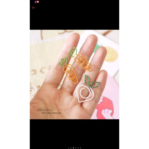 

1 pcs Cute Carrot / White Radish Note Pad Paper Clip Office Stationery