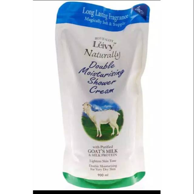 Leivy Shower Cream Goat Milk Refill 900ml