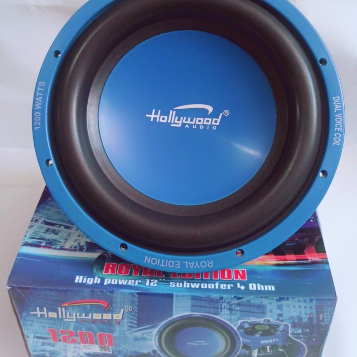 SUBWOOFER HOLLYWOOD ROYAL EDITION 1200 - 12 INCH DOUBLE COIL