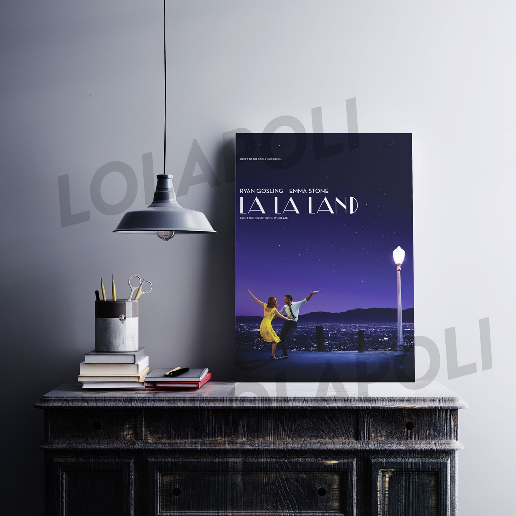 Hiasan Dinding Poster Kayu - Film La La Land