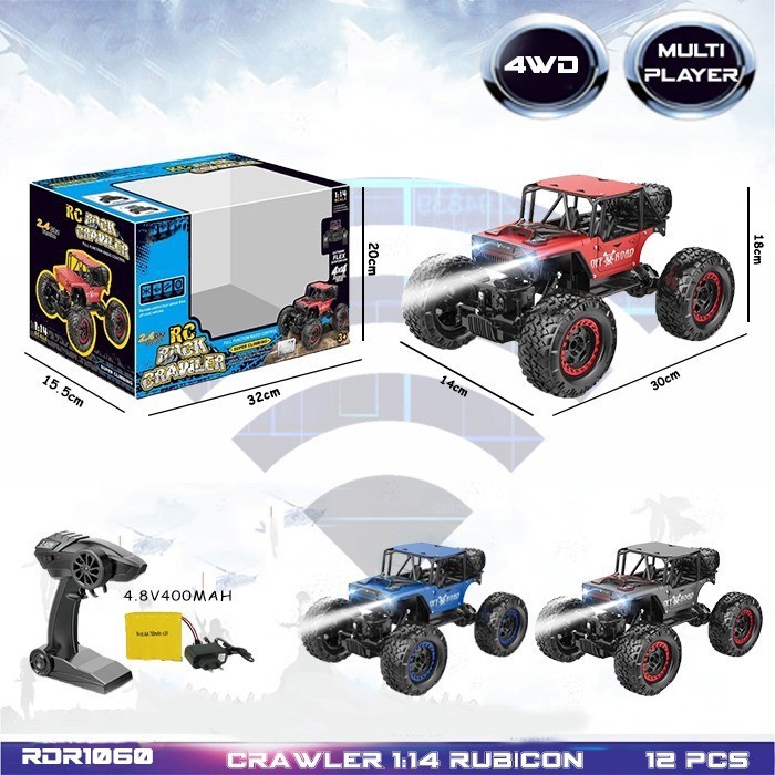 RC Rock Crawler Offroad 1:14  Mainan Anak Mobil Remote Control RDR1060