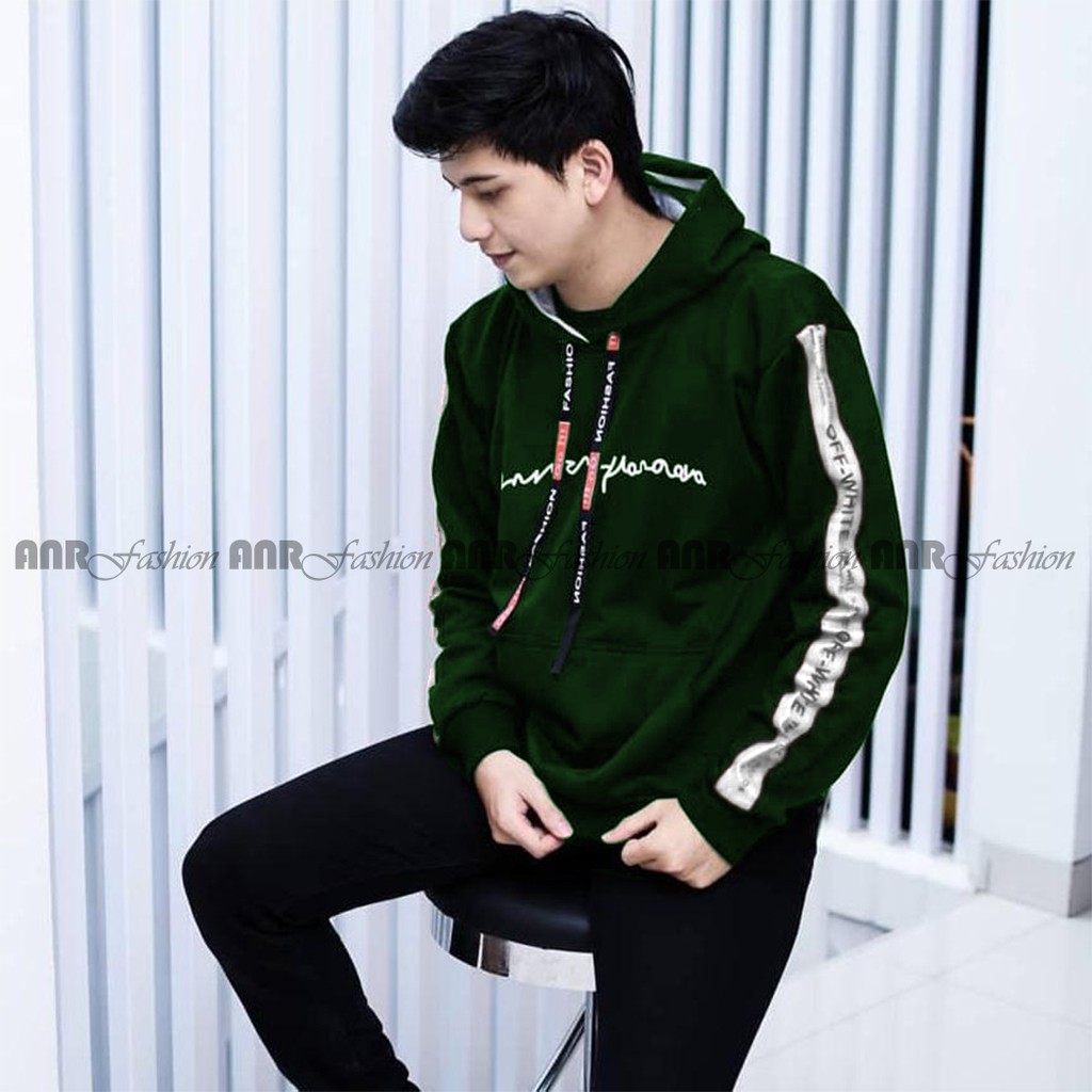 Deas OffWhite Hoodie - Sweater Deas OffWhite Hoodie Jumper Pria - Bahan Fleece