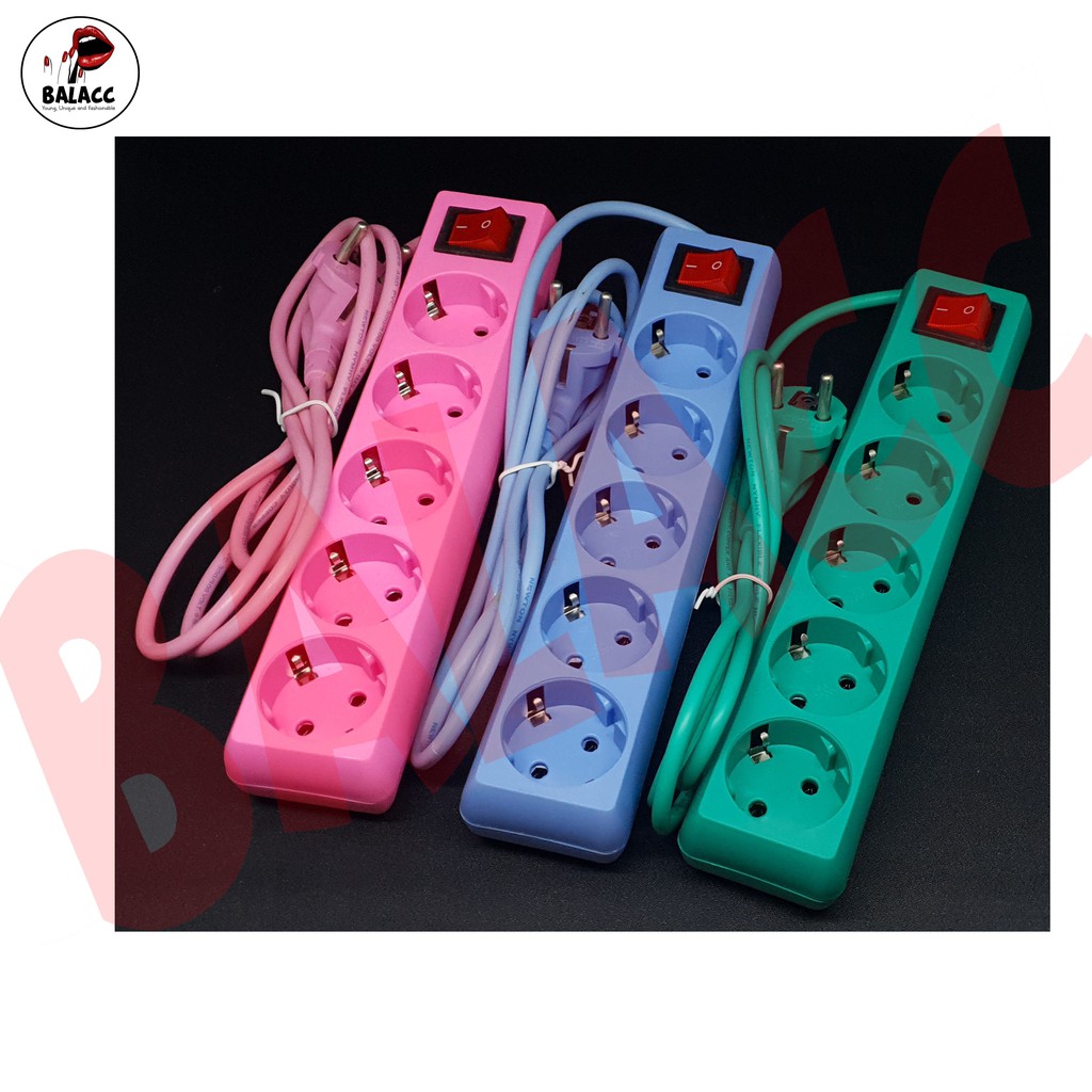 Stop Kontak 5 Lubang 1.5 Meter Newton / Colokan Listrik 5L 1.5m /Terminal Stopkontak Newton 5 lubang