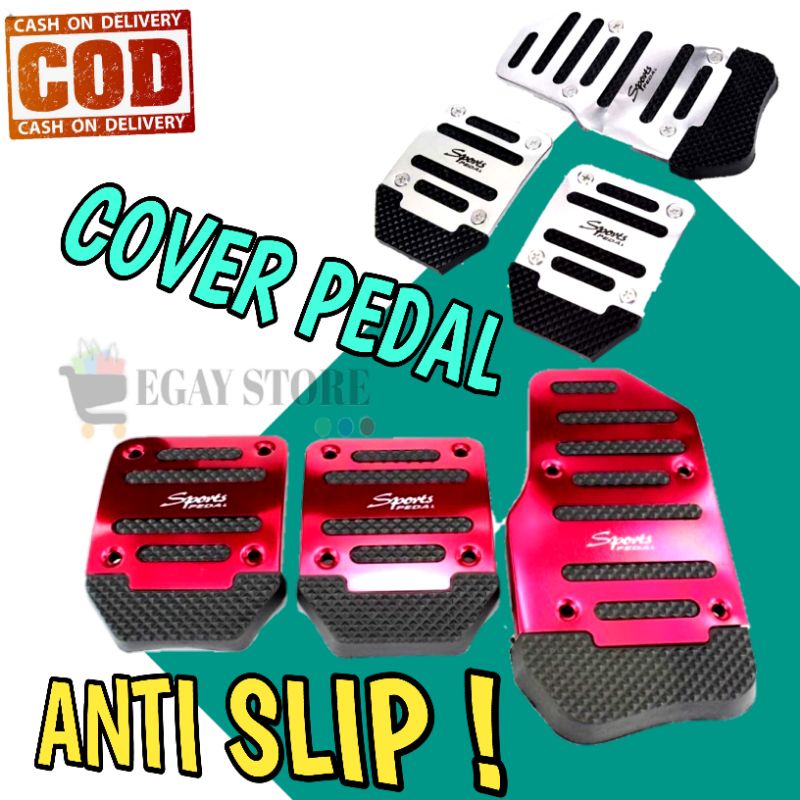 COVER PEDAL GAS REM KOPLING MOBIL ANTI SLIP MANUAL PELINDUNG PEDAL SPORTS VARIASI MOBIL MURAH