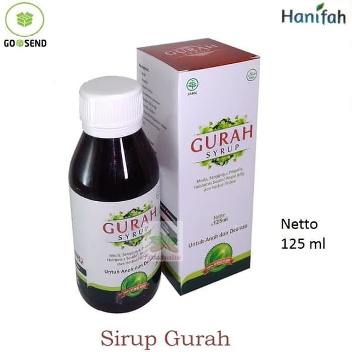 

batuk anak / batuk kering / syirup gurah hanifah sirup gurah obat batuk asma dan sinus Ampuh