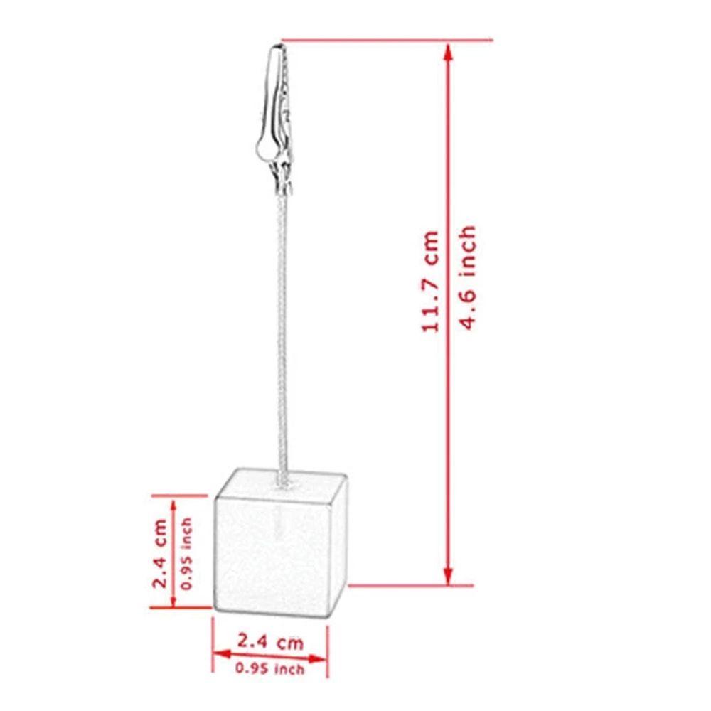 Lanfy Memo Card Holder Kubus Warna Kreatif Memo Stand Memo Card Standing Pesta Pernikahan Resepsi Klip Note Clamp