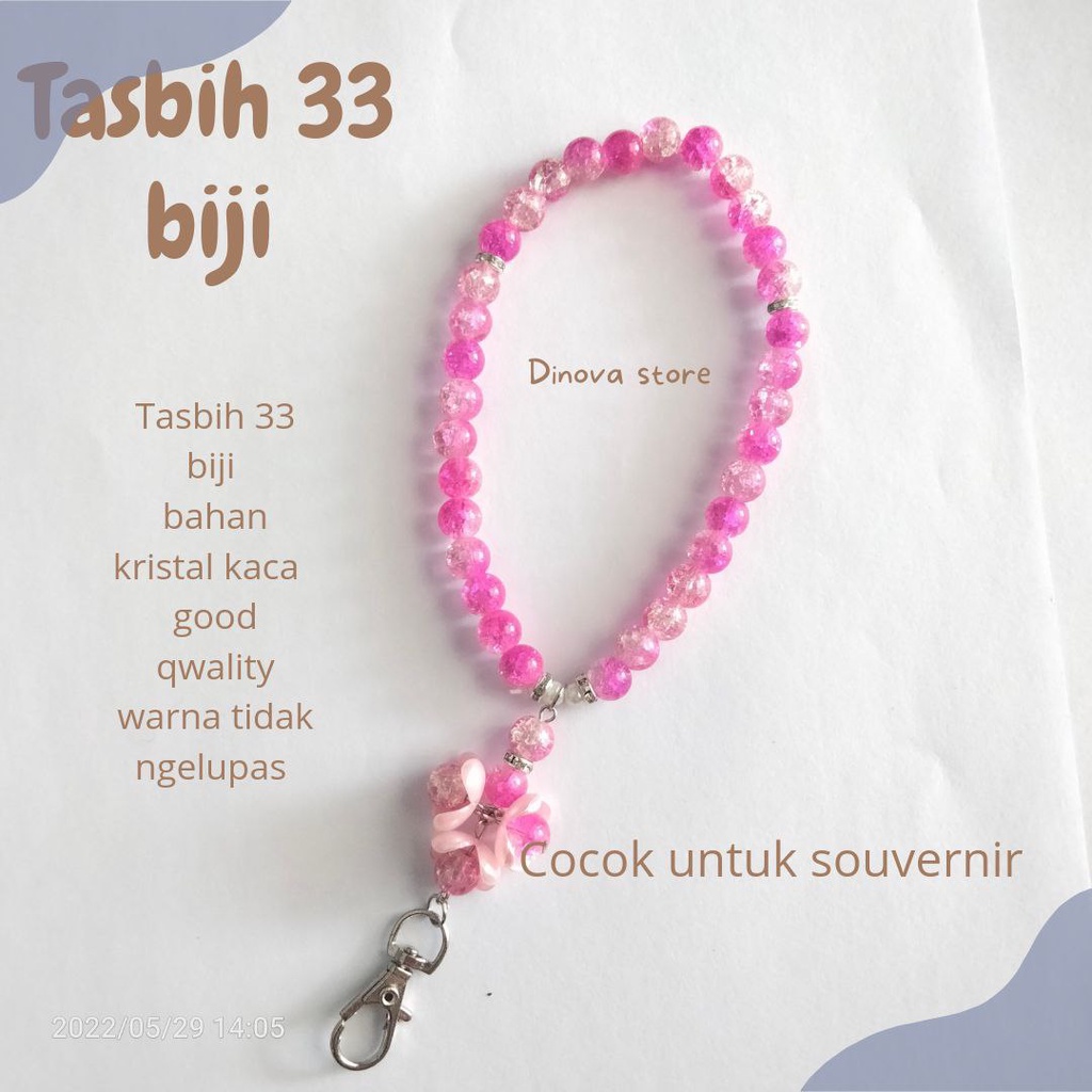 tasbih 33 biji/tasbih 33 butir/tasbih mutiara/souvenir umroh haji