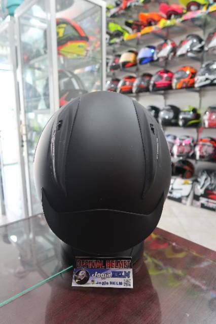 HELM KYT RC7 SOLID - Black Doff /helm murah/helm full face/original KYT-4