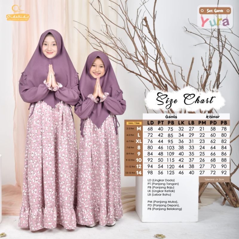 SET GAMIS YURA (FREE BROS CANTIK)