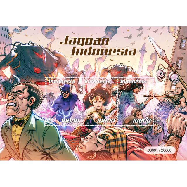 

Souvenir Sheet Perangko Indonesia Serie Jagoan 2019