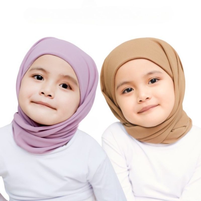 Jilbab / Hijab PASHMINA ANAK SD SMP + INNER / PASHMINA INNER ANAK / PASHMINA HODIE ANAK DIAMOND CREPE