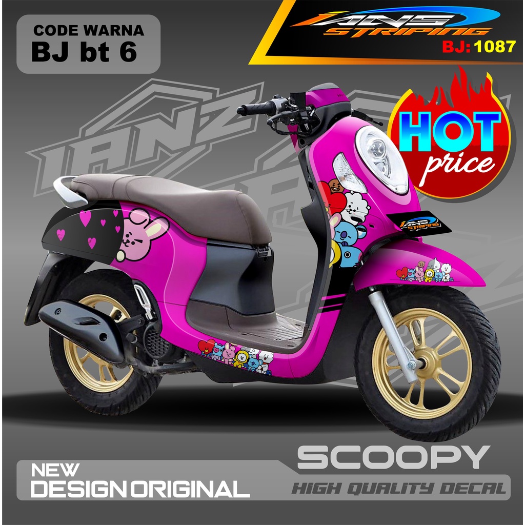 DECAL STIKER HONDA SCOOPY FULL BODY / STICKER SCOOPY ANIME MODEL TERBARU / STICKER ALL SCOOPY 2020 2021 2022