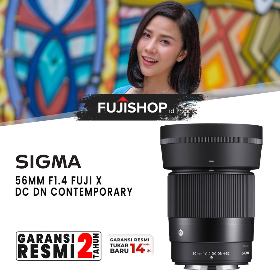 Sigma 56mm f1.4 Fuji X DC Contemporary 56mm f/1.4 Fujifilm Garansi Resmi
