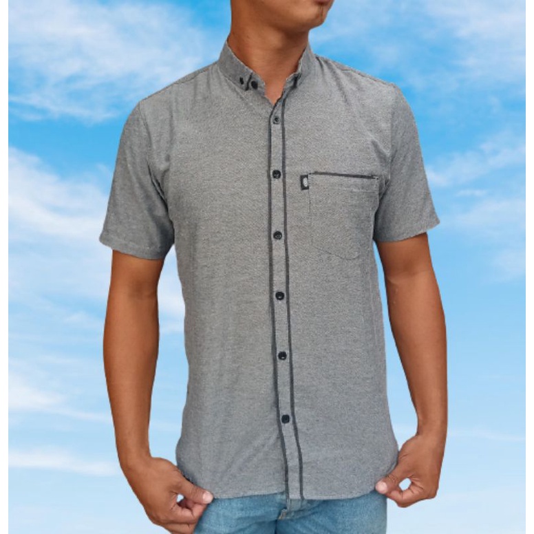 Jual Kemeja polos Abu-abu | baju polos abu | Shopee Indonesia