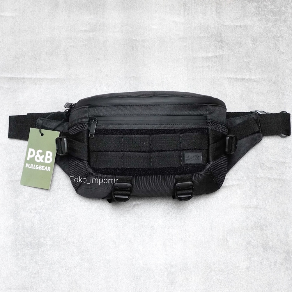 Tas Pull&amp;Bear Waistbag Pria Kualitas Import Selempang Pria Full Tag