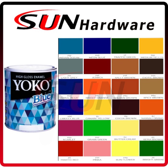 

Produk Terbaru Cat Besi Kayu Plastik Minyak Yoko 0,7 L Hitam Putih Biru Hijau Coklat