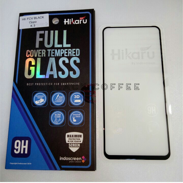 Tempered glass full oppo K3 2019 screen guard Hikaru FCV