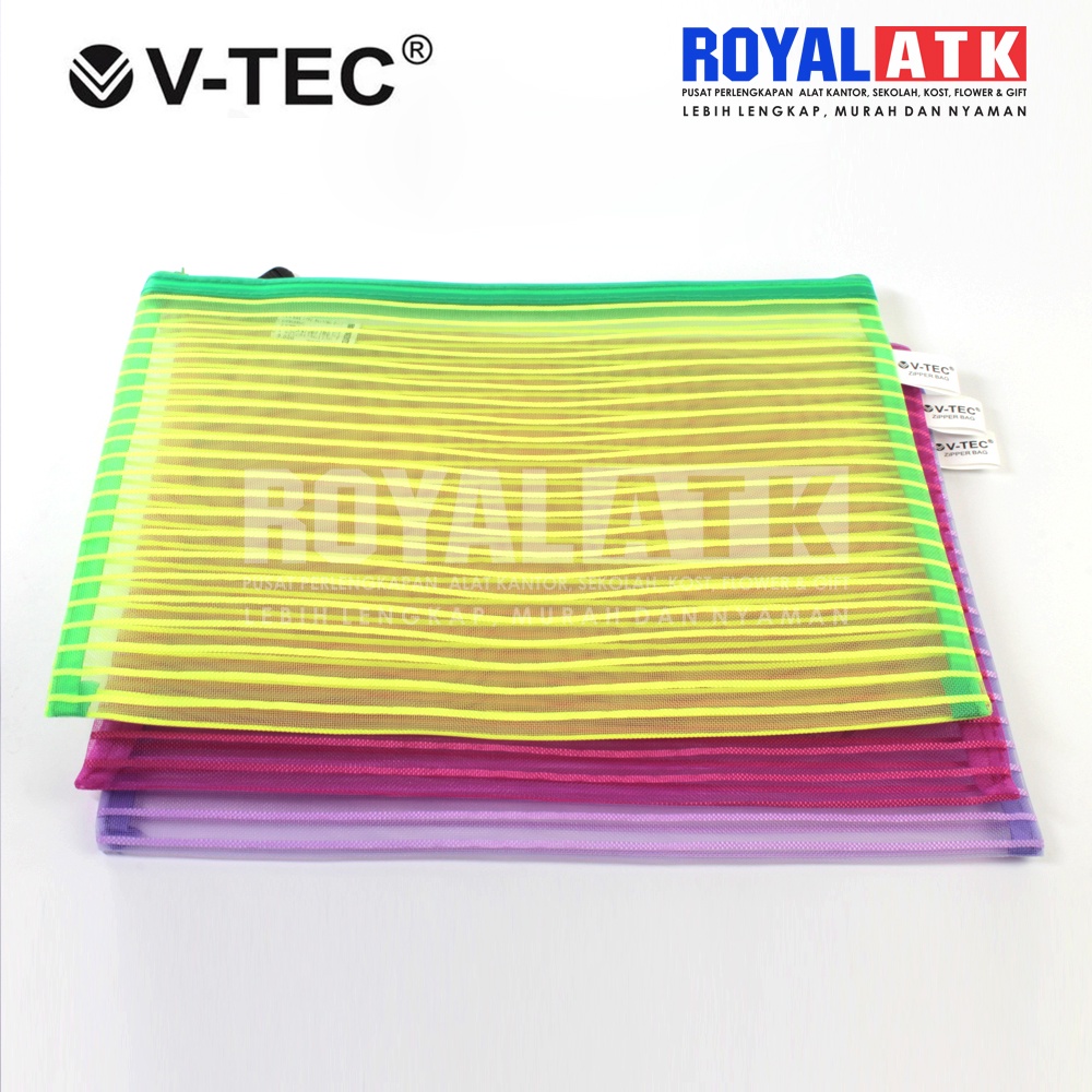 Zipper Bag Dokumen V TEC No 6011 Ukuran B5