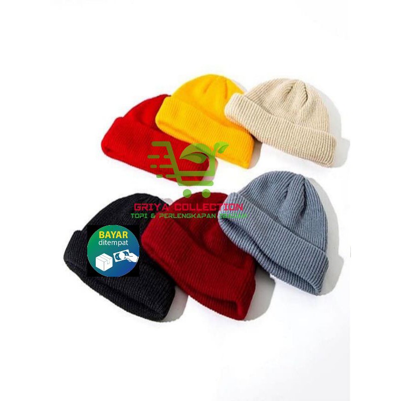 Topi Kupluk Rajut / Kupluk Rajut Lipat / Kupluk Polos Rajut / Kupluk Lipat / Beanie Rajut / Kupluk