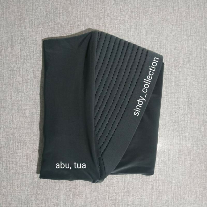 hijab sporty/bergo terbaru/hijab harian/hijab instan-Abu tua